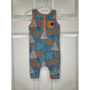 Rags Disney Princess‎ Roses Baby Romper Jumpsuit One Piece Size 12-18M